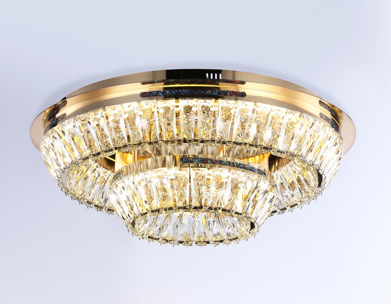 Потолочная светодиодная люстра с хрусталем Ambrella Light TR5031 Потолочная светодиодная люстра с хрусталем Ambrella Light TR5031