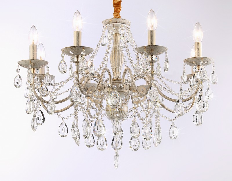 Классическая подвесная люстра с хрусталем Ambrella Light TR4945 Классическая подвесная люстра с хрусталем Ambrella Light TR4945
