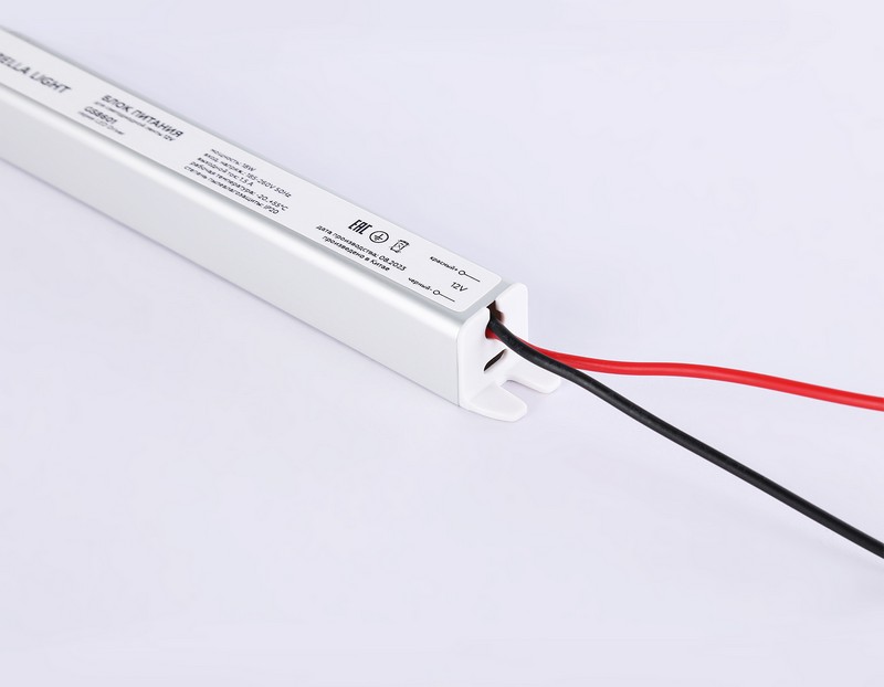 Блок питания ультратонкий для светодиодной ленты 12V 18W 1.5A IP20 185-260V 172*18*18 GS8601 Ambrella Light GS8601 Блок питания ультратонкий для светодиодной ленты 12V 18W 1.5A IP20 185-260V 172*18*18 GS8601 Ambrella Light GS8601