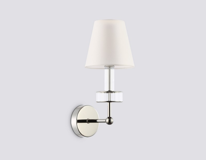 Настенный светильник с абажуром и хрусталем Ambrella Light LH71005 Настенный светильник с абажуром и хрусталем Ambrella Light LH71005