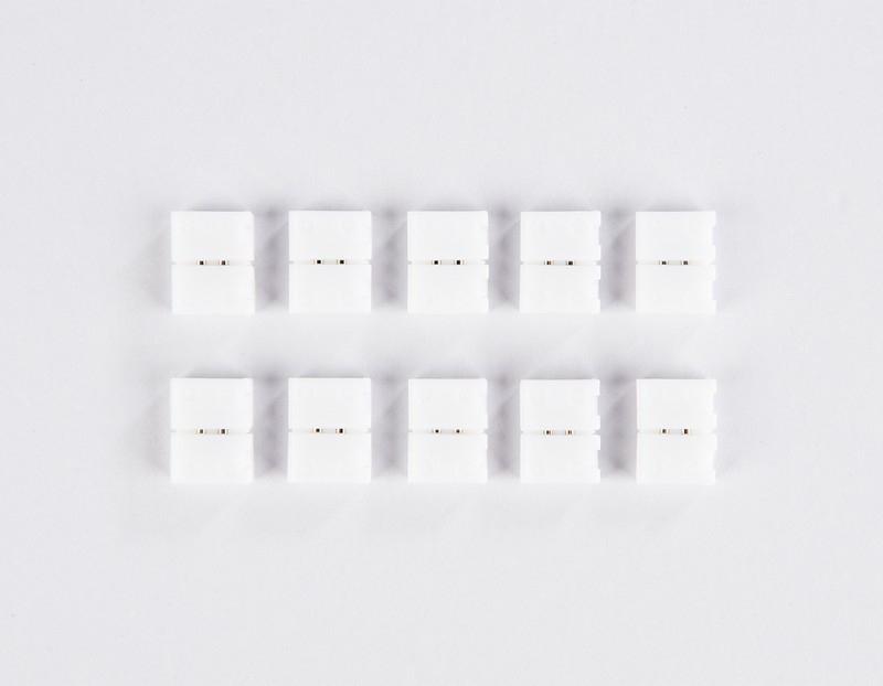 Соединитель прямой для светодиодной ленты 2835 12/24V (2 конт.) GS6001 (10шт) Ambrella Light GS6001 Соединитель прямой для светодиодной ленты 2835 12/24V (2 конт.) GS6001 (10шт) Ambrella Light GS6001