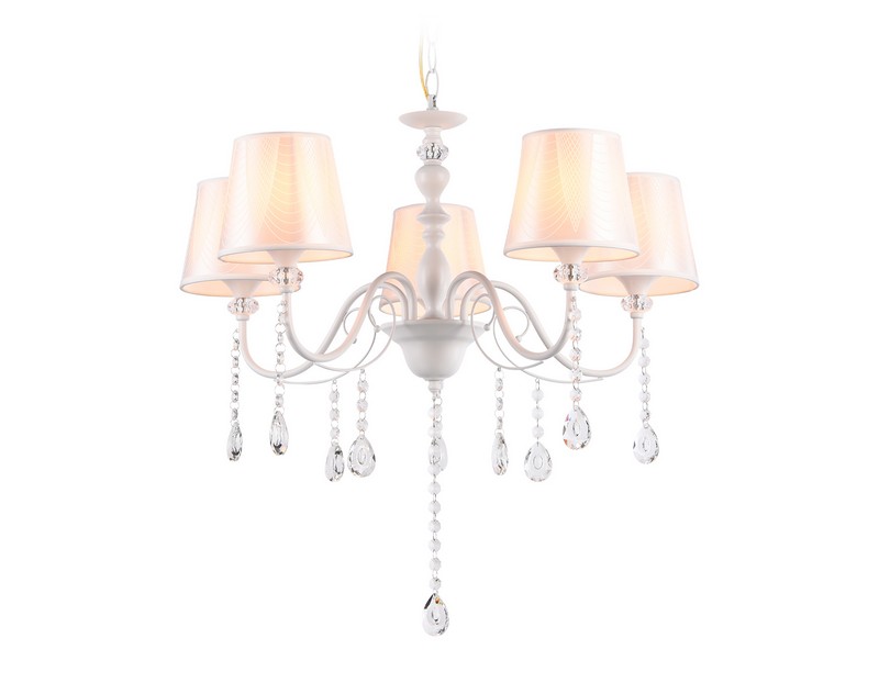 Подвесная люстра с абажуром и хрусталем Ambrella Light TR4603