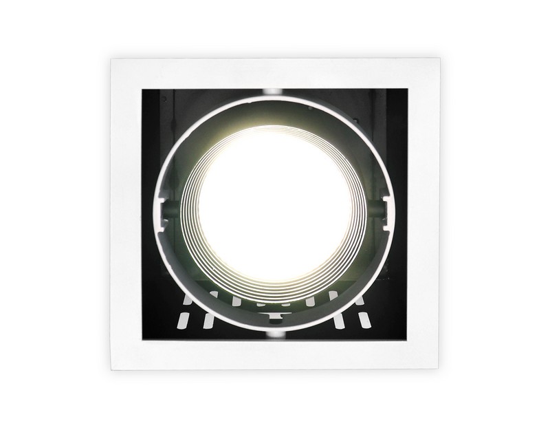 Карданный встраиваемый светодиодный светильник Ambrella Light T811 BK/CH 12W 4200K