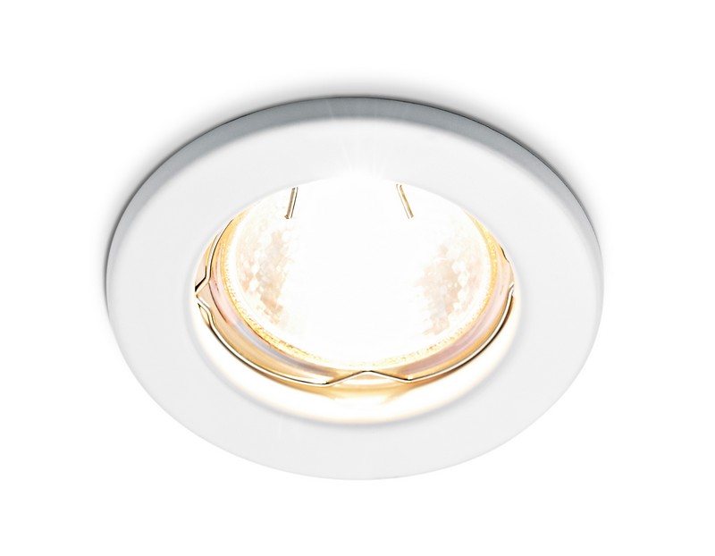 Металлический встраиваемый точечный светильник MR16 Ambrella Light FT9210 WH