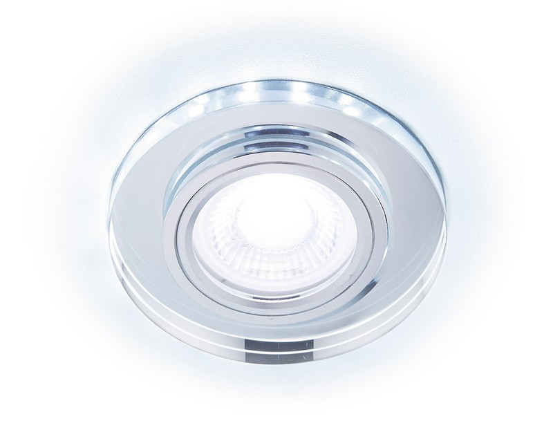 Встраиваемый точечный светильник MR16 со светодиодной подсветкой Ambrella Light S214 CL
