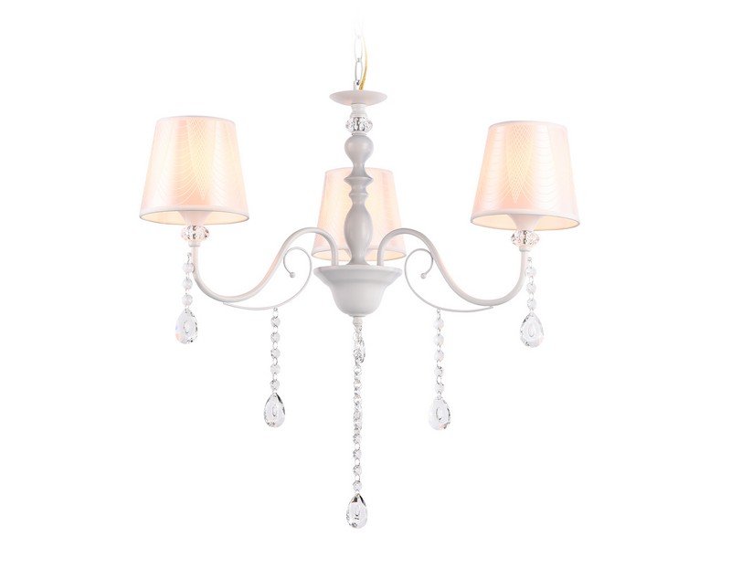Подвесная люстра с абажуром и хрусталем Ambrella Light TR4601