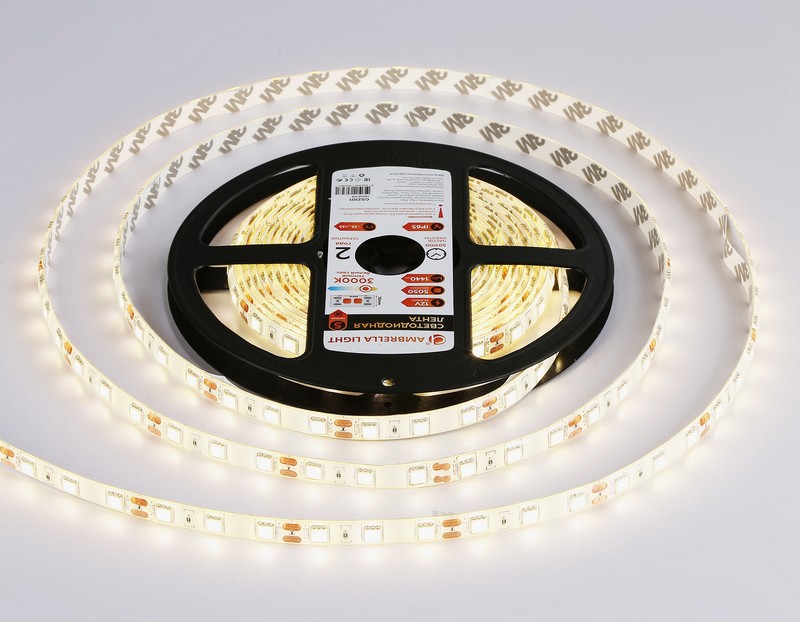 Светодиодная лента Ambrella Light GS2101 5050 60Led /14.4W m/ 12V IP65 3000K 5m Ambrella Light GS2101 Светодиодная лента Ambrella Light GS2101 5050 60Led /14.4W m/ 12V IP65 3000K 5m Ambrella Light GS2101
