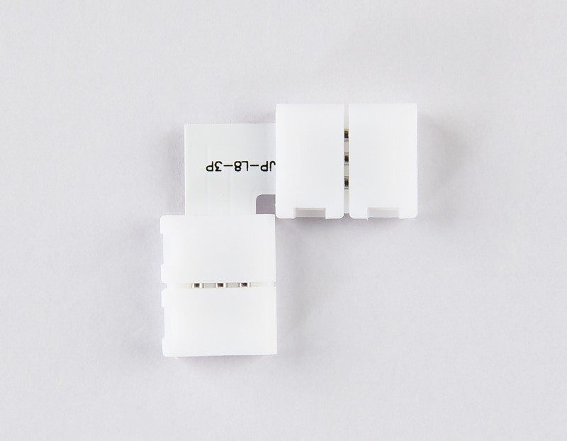 Соединитель угловой L для светодиодной ленты 2835 12/24V (3 конт.) GS6601 (10шт) Ambrella Light GS6601 Соединитель угловой L для светодиодной ленты 2835 12/24V (3 конт.) GS6601 (10шт) Ambrella Light GS6601