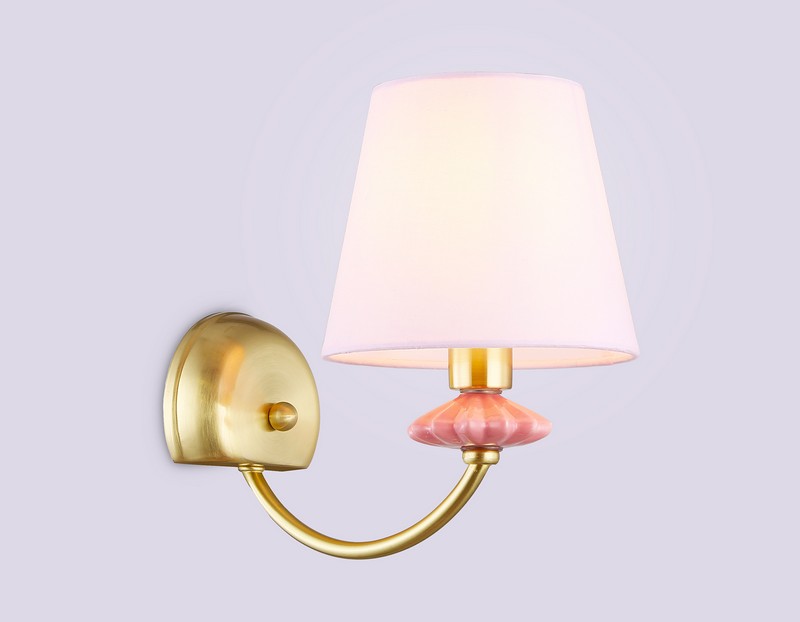 Настенный светильник с абажуром и декором из керамики Ambrella Light LH75027