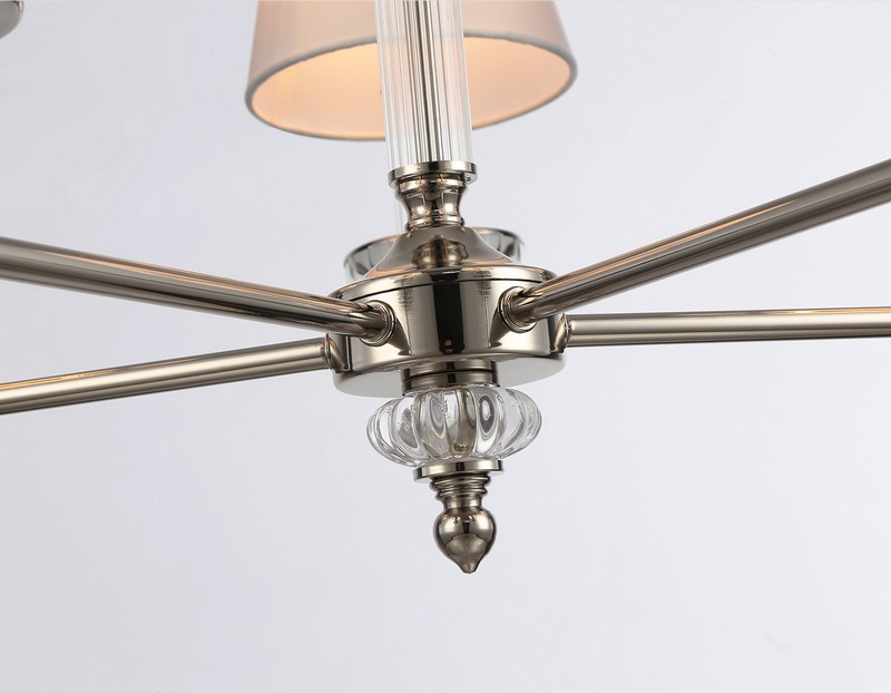 Подвесная люстра с абажурами и хрусталем Ambrella Light LH71001 Подвесная люстра с абажурами и хрусталем Ambrella Light LH71001