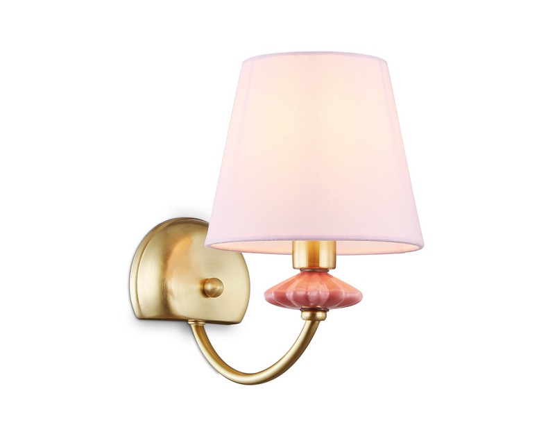 Настенный светильник с абажуром и декором из керамики Ambrella Light LH75027