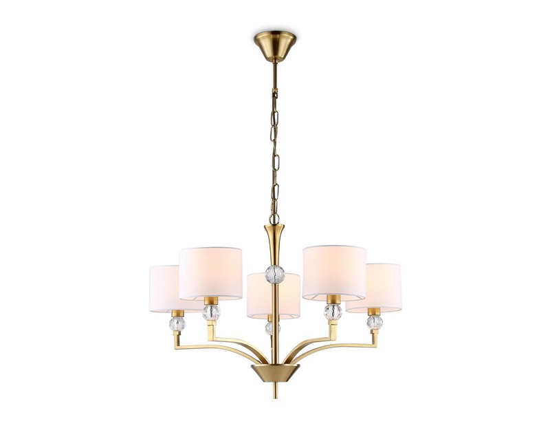 Подвесная люстра с абажурами и хрусталем Ambrella Light LH71131