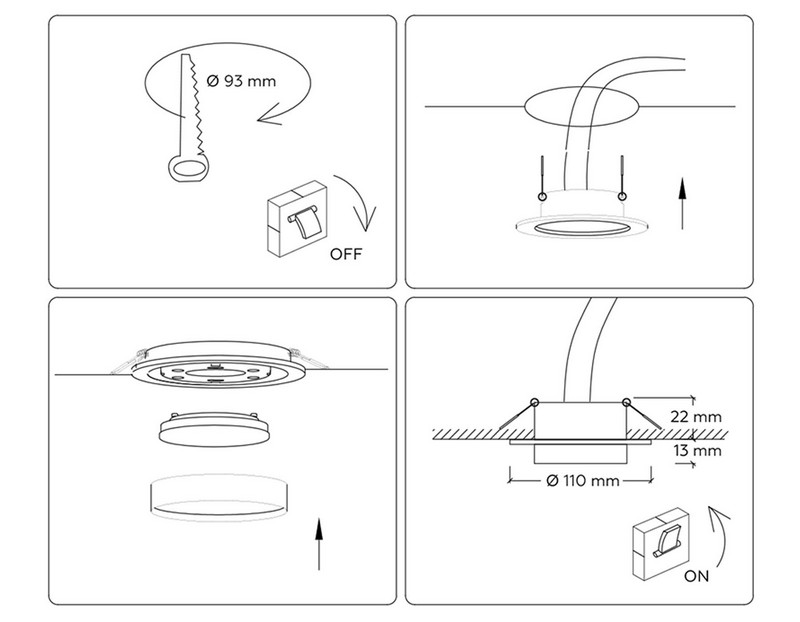 Светильник встраиваемый Ambrella Light TN5225 Светильник встраиваемый Ambrella Light TN5225