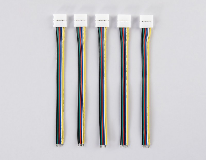 Соединитель гибкий односторонний для светодиодной ленты 5050 12/24V (6 конт.) 150 мм GS7351 (5шт) Ambrella Light GS7351 Соединитель гибкий односторонний для светодиодной ленты 5050 12/24V (6 конт.) 150 мм GS7351 (5шт) Ambrella Light GS7351