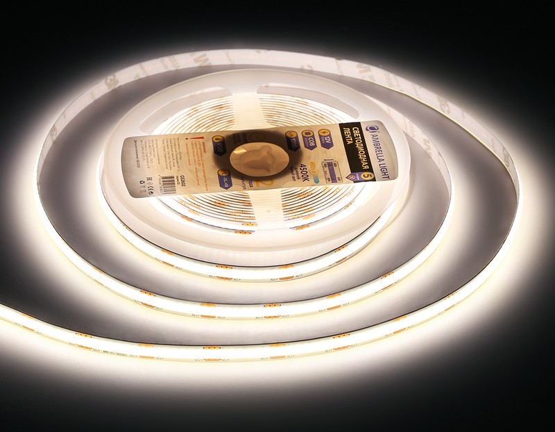 Светодиодная лента Ambrella Light GS2602 COB 320Led /10W m/ 12V IP20 4500K 5m Ambrella Light GS2602 Светодиодная лента Ambrella Light GS2602 COB 320Led /10W m/ 12V IP20 4500K 5m Ambrella Light GS2602