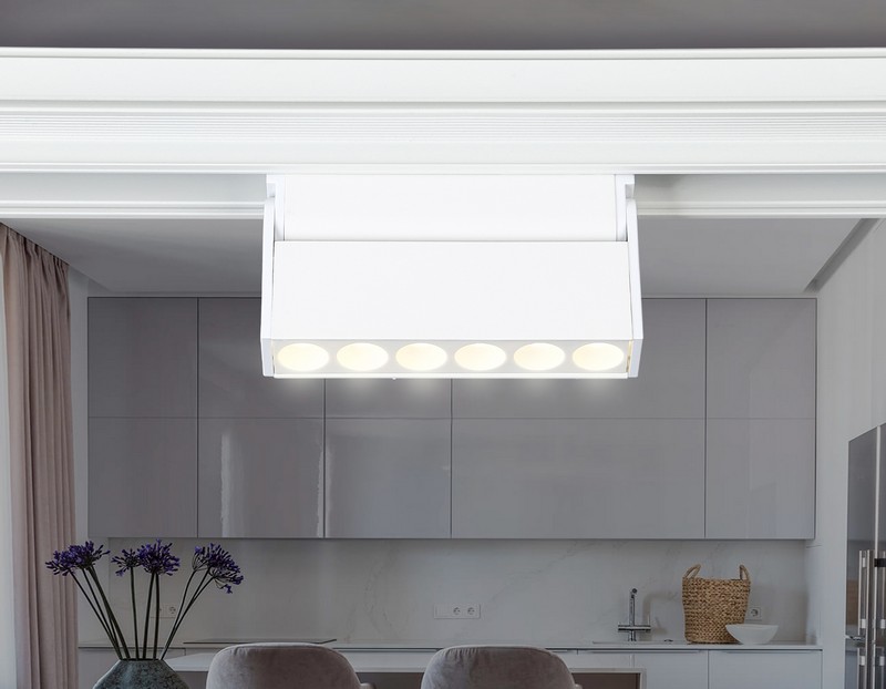 Светильник светодиодный трековый поворотный для шинопровода Magnetic Ambrella Light GL4038 Светильник светодиодный трековый поворотный для шинопровода Magnetic Ambrella Light GL4038