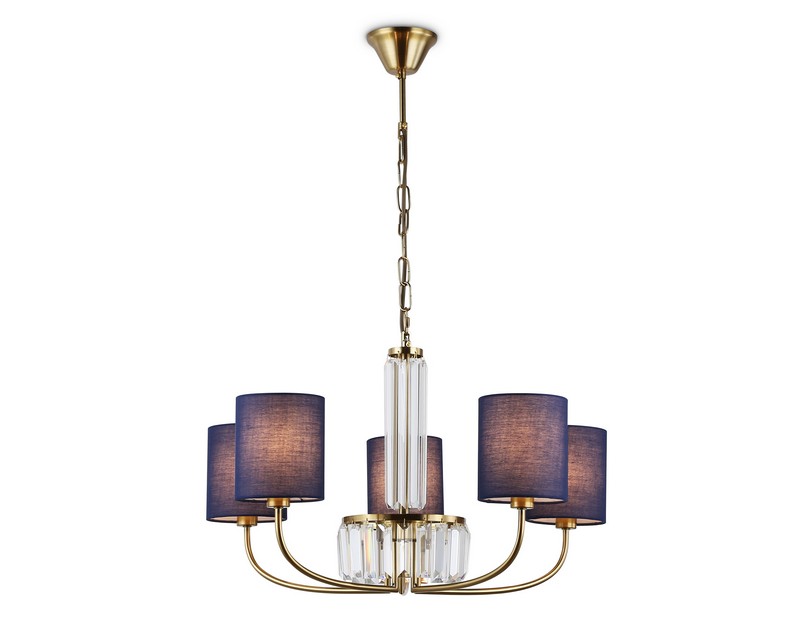 Подвесная люстра с абажурами и хрусталем Ambrella Light LH71271