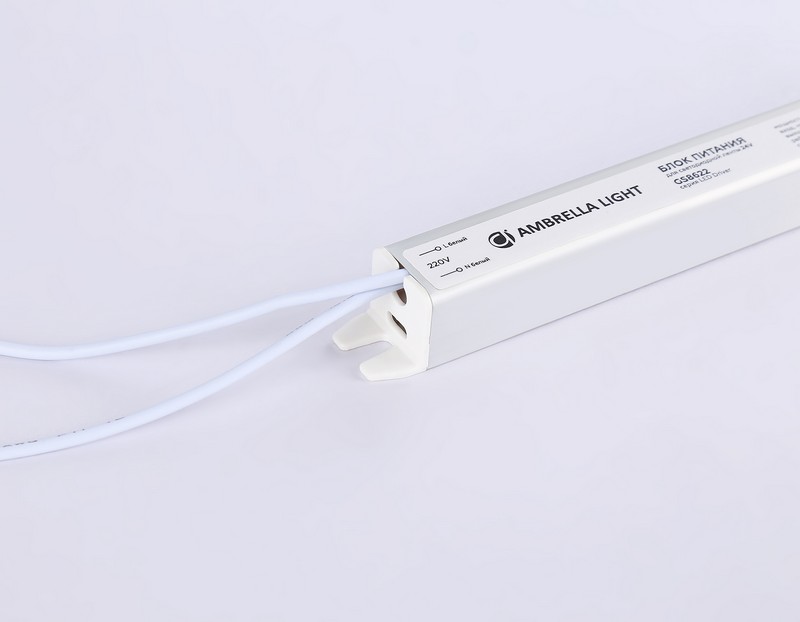 Блок питания ультратонкий для светодиодной ленты 24V 24W 1A IP20 185-260V 172*18*18 GS8622 Ambrella Light GS8622 Блок питания ультратонкий для светодиодной ленты 24V 24W 1A IP20 185-260V 172*18*18 GS8622 Ambrella Light GS8622