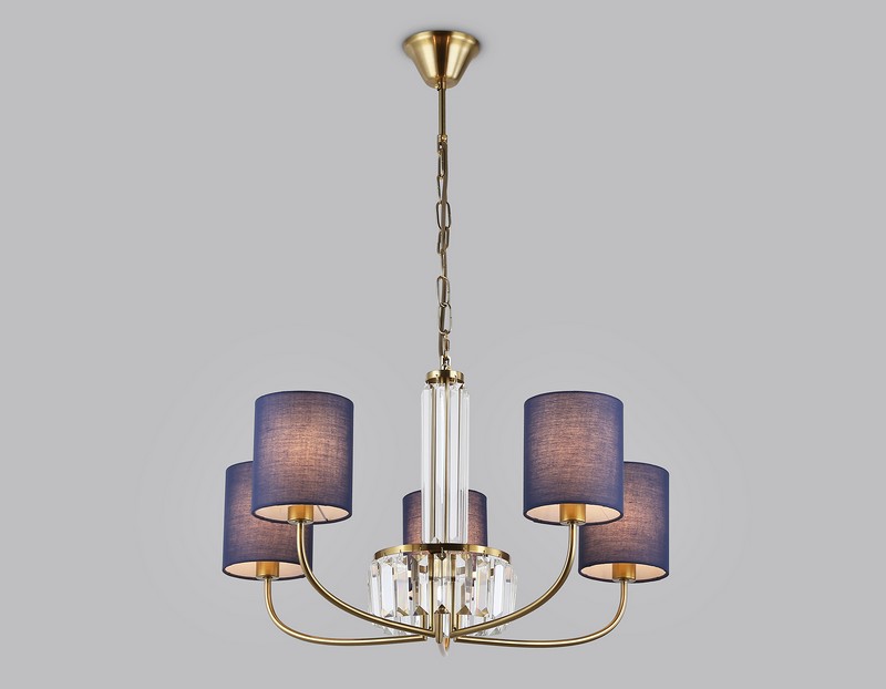 Подвесная люстра с абажурами и хрусталем Ambrella Light LH71271