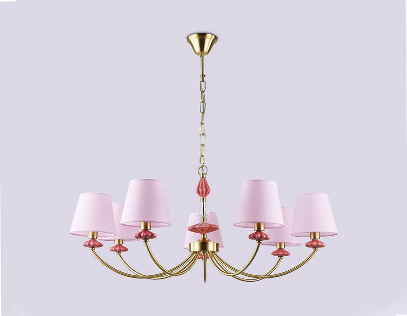 Подвесная люстра с абажуром и декором из керамики Ambrella Light LH75025