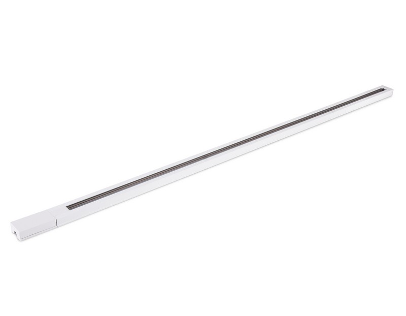 Трековый шинопровод однофазный 1м, с сетевым вводом и заглушкой Ambrella Light GL7001
