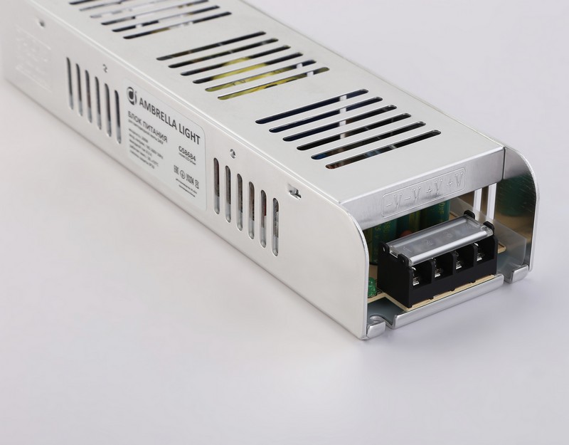 Блок питания с EMC для светодиодной ленты 24V 200W 8,3A IP20 185-260V 223*67*40 GS8684 Ambrella Light GS8684 Блок питания с EMC для светодиодной ленты 24V 200W 8,3A IP20 185-260V 223*67*40 GS8684 Ambrella Light GS8684