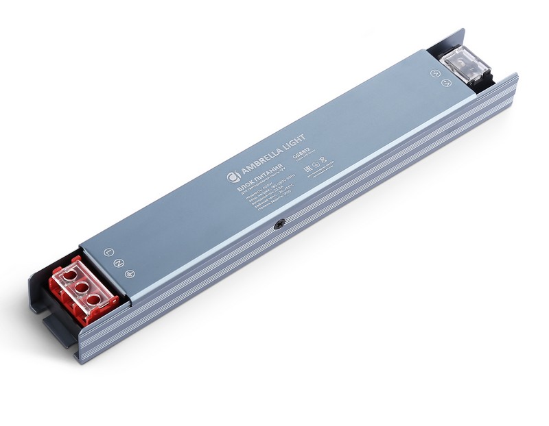 Блок питания для светодиодной ленты 12V 400W 33.3A IP20 185-260V 235*35*22 GS8812 Ambrella Light GS8812