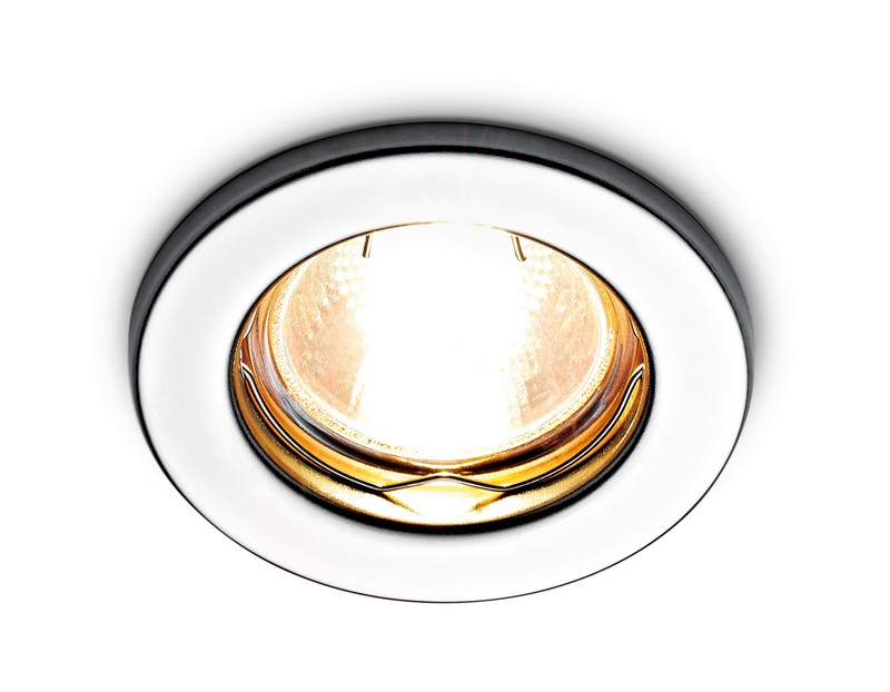 Металлический встраиваемый точечный светильник MR16 Ambrella Light FT9210 CH