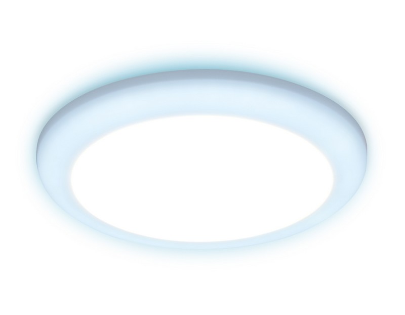 Встраиваемый cветодиодный светильник с регулируемым крепежом и подсветкой Ambrella Light DCR312