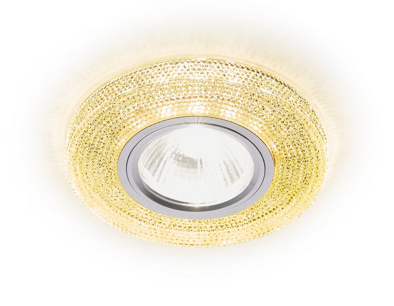 Встраиваемый точечный светильник MR16 с LED подсветкой Ambrella Light S290 GD
