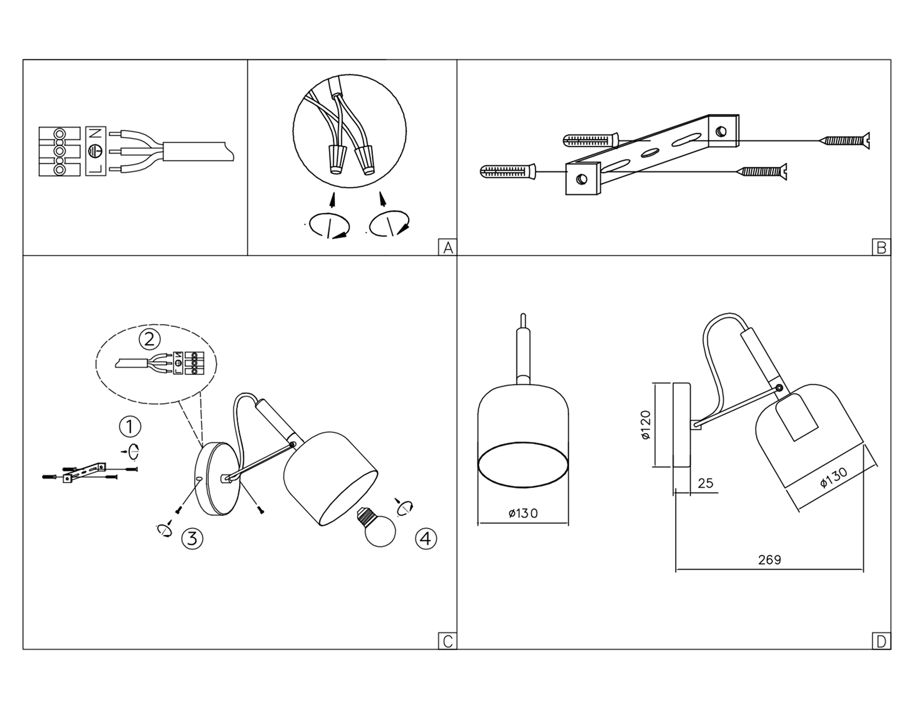 Накладной спот с выключателем Ambrella Light TR97102 Накладной спот с выключателем Ambrella Light TR97102