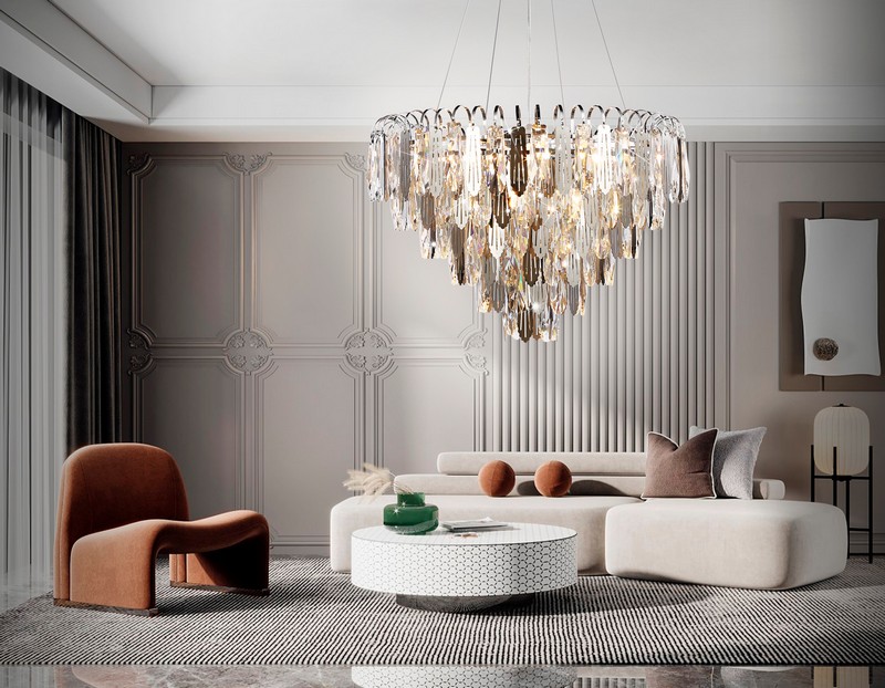 Подвесная люстра с хрусталем Ambrella Light TR5257 Подвесная люстра с хрусталем Ambrella Light TR5257