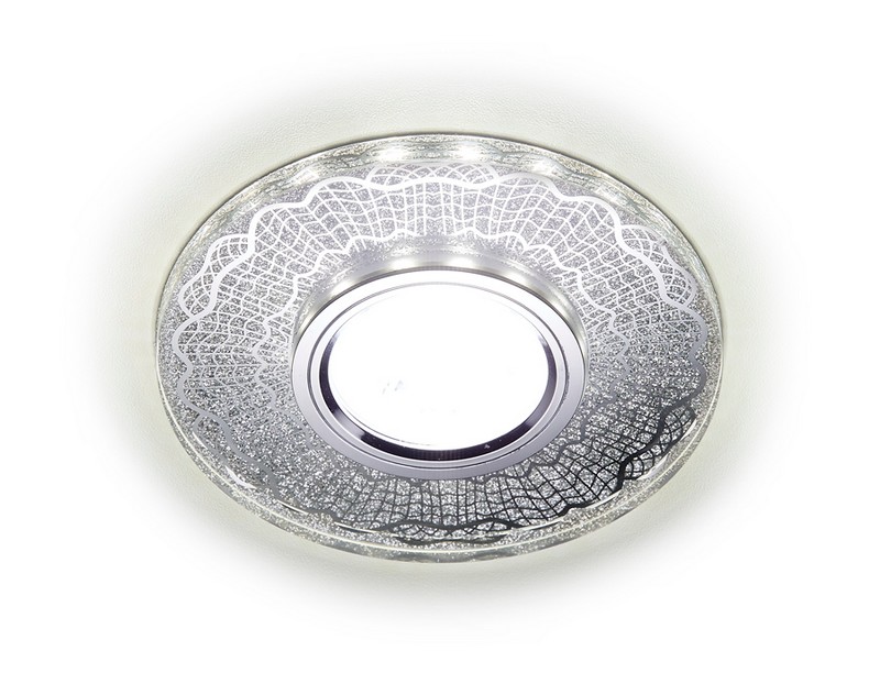 Встраиваемый точечный светильник MR16 со светодиодной подсветкой Ambrella Light S175 CL/CH