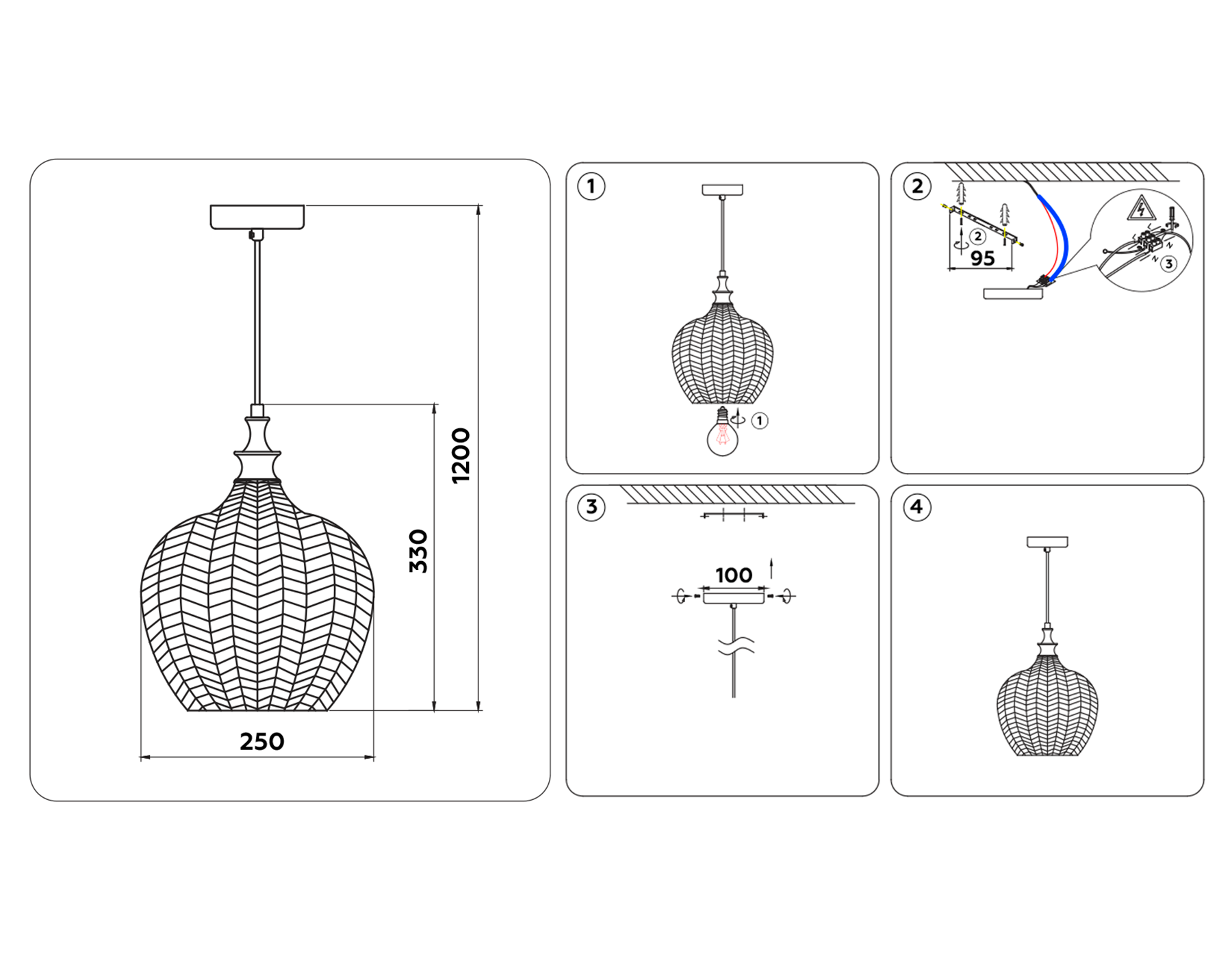 Подвесной светильник Ambrella Light TR3533 Подвесной светильник Ambrella Light TR3533