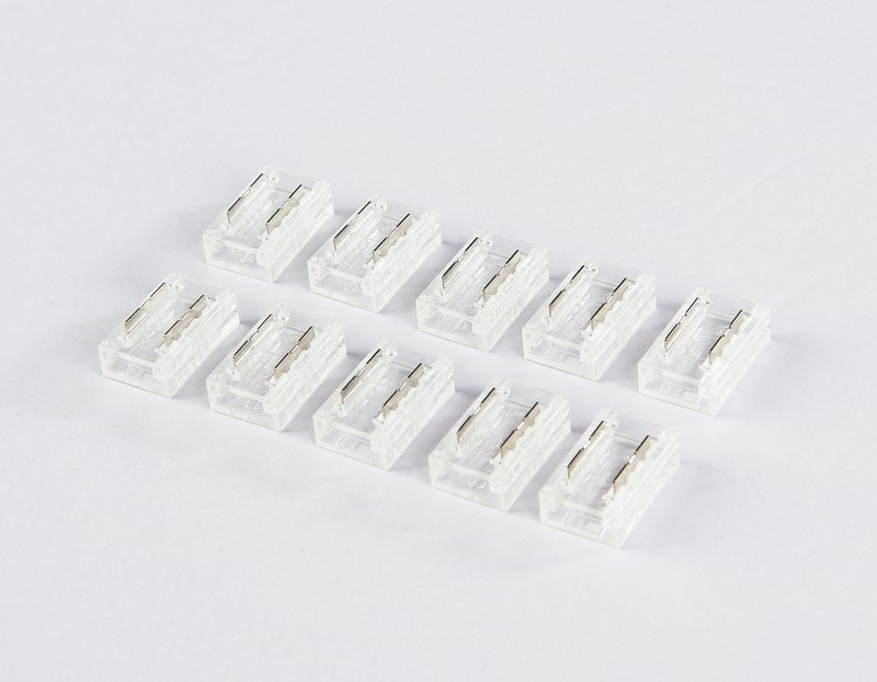 Соединитель прямой для светодиодной ленты COB 8mm 12/24V (2 конт.) GS6351 (10шт) Ambrella Light GS6351 Соединитель прямой для светодиодной ленты COB 8mm 12/24V (2 конт.) GS6351 (10шт) Ambrella Light GS6351