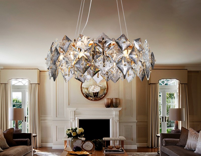 Подвесная люстра с хрусталем Ambrella Light TR5186