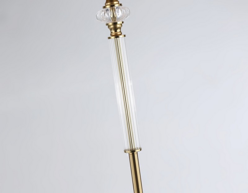 Напольный светильник с абажуром и хрусталем Ambrella Light LH71028
