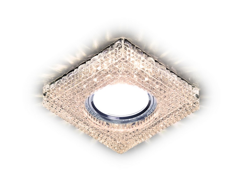 Встраиваемый точечный светильник MR16 со светодиодной подсветкой Ambrella Light S272 CL/WW