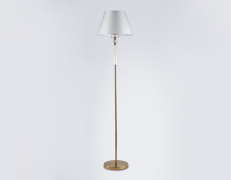 Напольный светильник с абажуром и хрусталем Ambrella Light LH71028