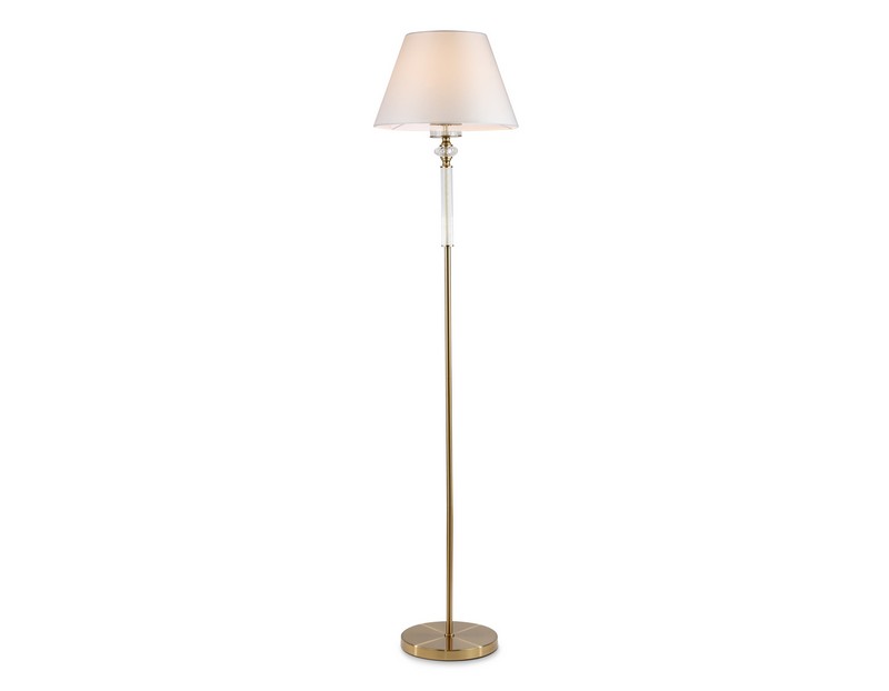 Напольный светильник с абажуром и хрусталем Ambrella Light LH71028