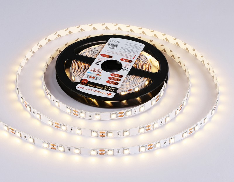 Светодиодная лента Ambrella Light GS2001 5050 60Led /14.4W m/ 12V IP20 3000K 5m Ambrella Light GS2001 Светодиодная лента Ambrella Light GS2001 5050 60Led /14.4W m/ 12V IP20 3000K 5m Ambrella Light GS2001