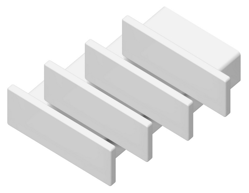 Заглушка для накладного алюминиевого профиля GP1700 (комплект 4шт) Ambrella Light GP8300