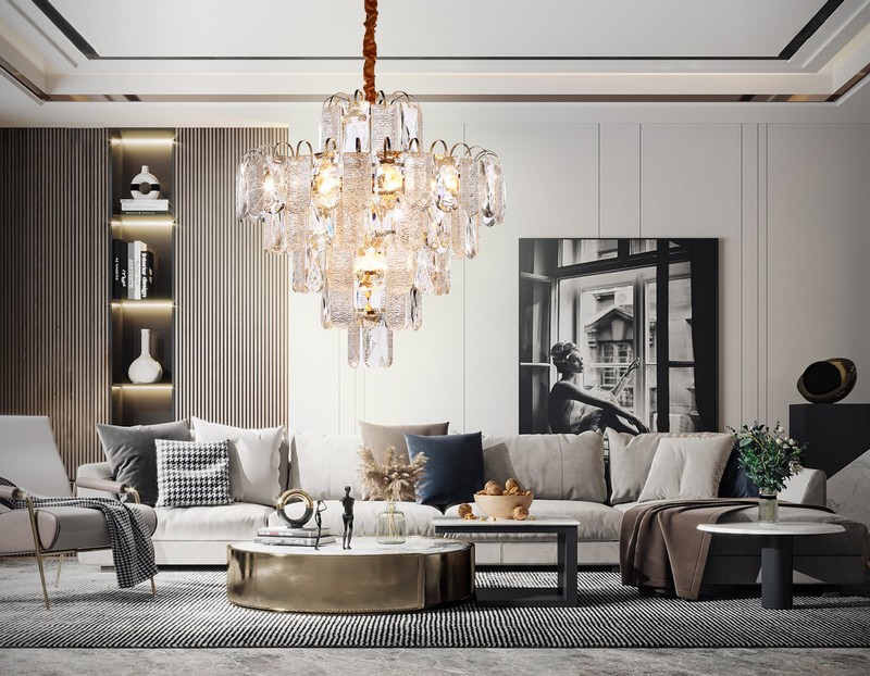 Подвесная люстра с хрусталем Ambrella Light TR5233 Подвесная люстра с хрусталем Ambrella Light TR5233