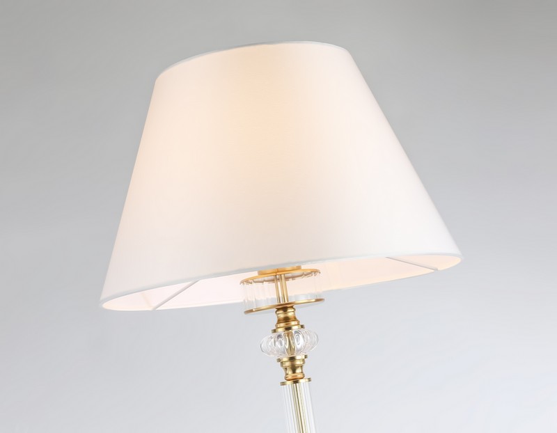 Напольный светильник с абажуром и хрусталем Ambrella Light LH71028