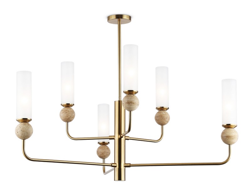 Люстра на штанге с мрамором Ambrella Light LH53251