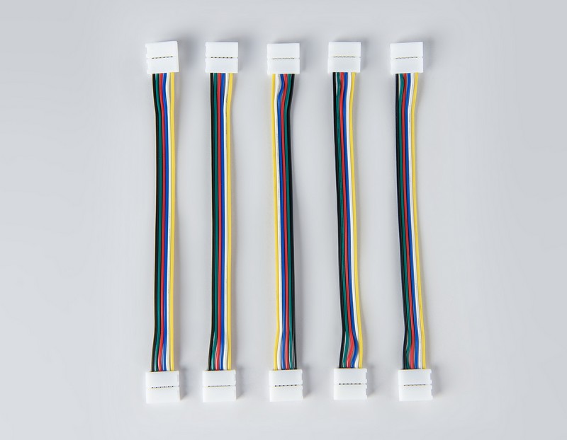 Соединитель гибкий двухсторонний для светодиодной ленты 5050 12/24V (6 конт.) 150 мм GS7851 (5шт) Ambrella Light GS7851