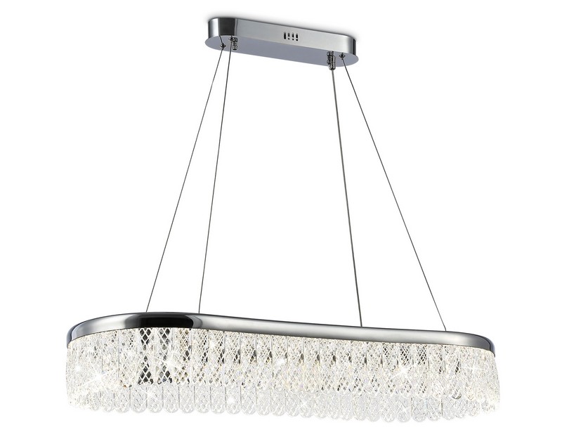 Подвесной светодиодный светильник с хрусталем Ambrella Light TR49733 Подвесной светодиодный светильник с хрусталем Ambrella Light TR49733