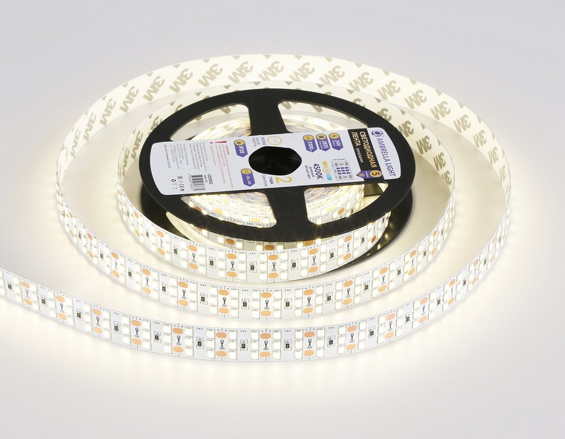 Светодиодная лента трехрядная Ambrella Light GS3902 2835 324Led /26W m/ 24V IP20 4500K 5m Ambrella Light GS3902