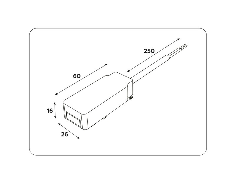 Ввод питания для шинопровода Magnetic Ultra Slim Ambrella Light GV1261 Ввод питания для шинопровода Magnetic Ultra Slim Ambrella Light GV1261