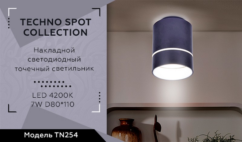 Накладной светодиодный точечный светильник Ambrella Light TN254 Накладной светодиодный точечный светильник Ambrella Light TN254